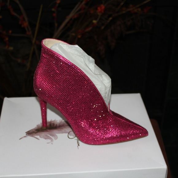 NWT! Jessica Simpson Pointy-Toe Rhinestone Booties - Picture 6 of 6